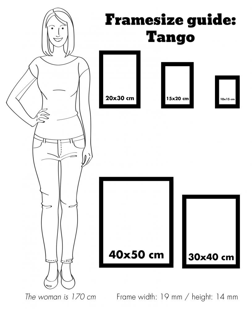 Cadre Tango Wood Blanc - 10x15 cm