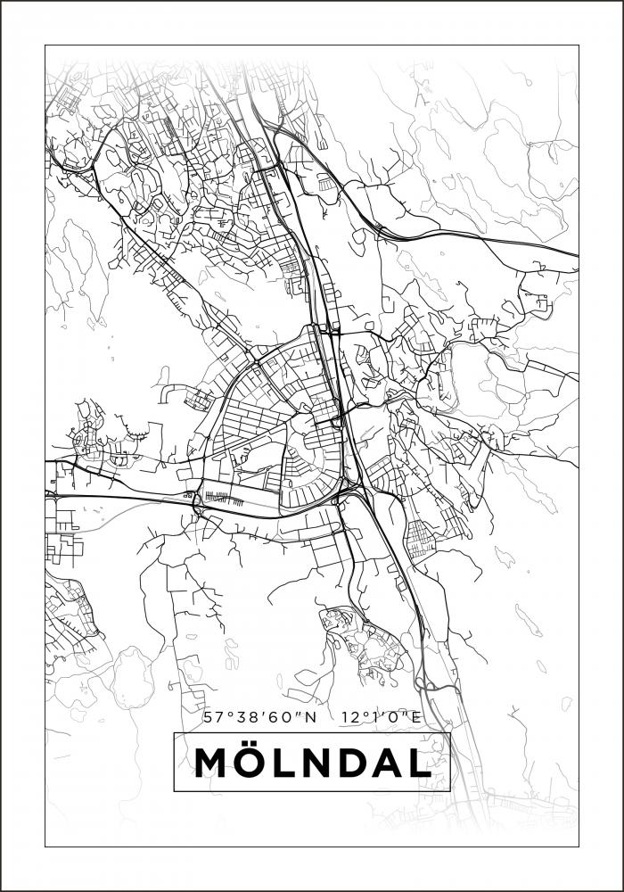 Map - Mlndal - White