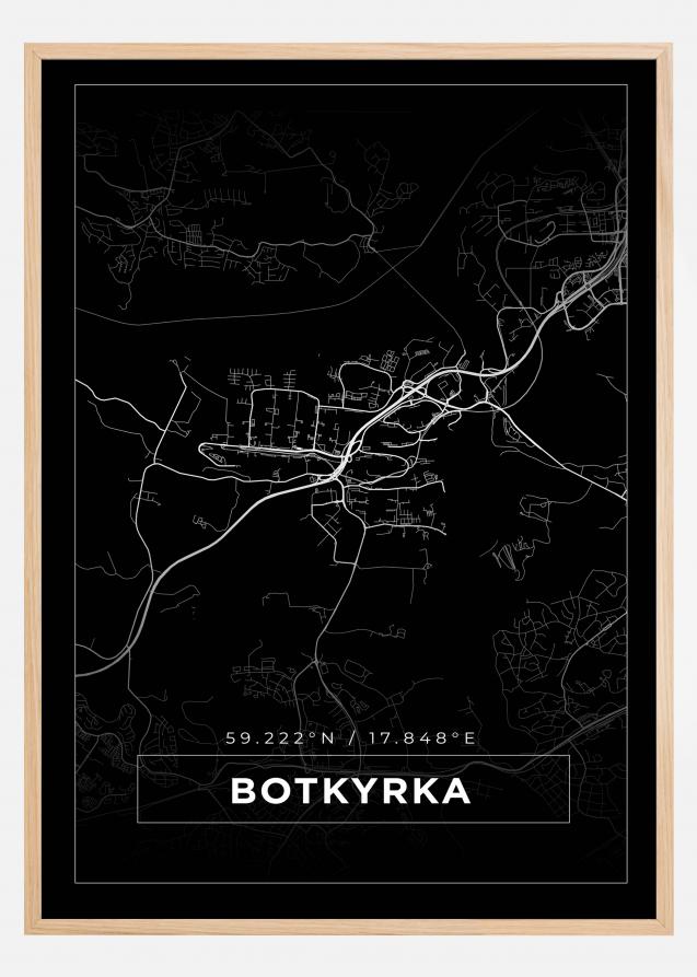 Map - Botkyrka - Black