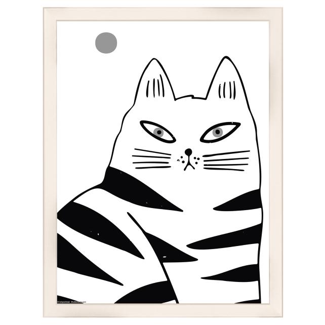 Cadre Liv Blanc 30x40 cm - Passe-partout Blanc 20x30 cm