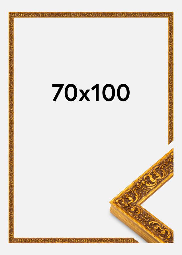 Cadre Amber Acrylique Or 70x100 cm
