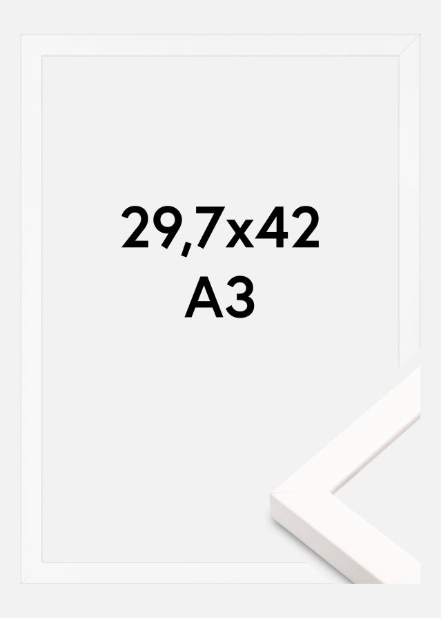 Cadre Brooke Acrylique Verre Blanc 29,7x42 cm (A3)