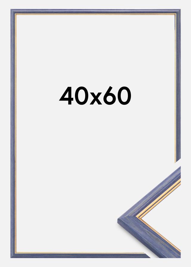 Cadre Claudia Verre acrylique Bleu 40x60 cm