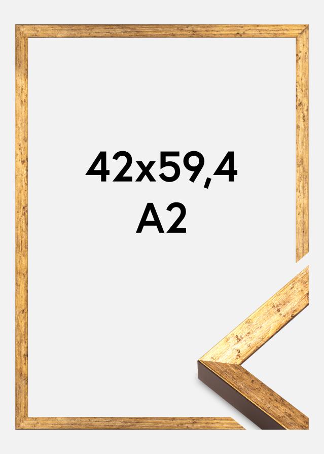 Cadre Dune Verre Acrylique Doré 42x59,4 cm (A2)
