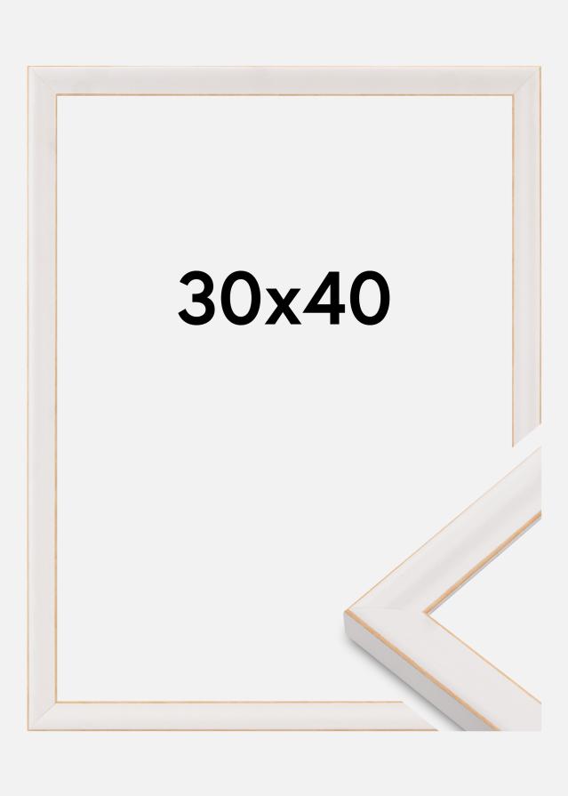 Cadre Marie Claire Verre acrylique Blanc 30x40 cm