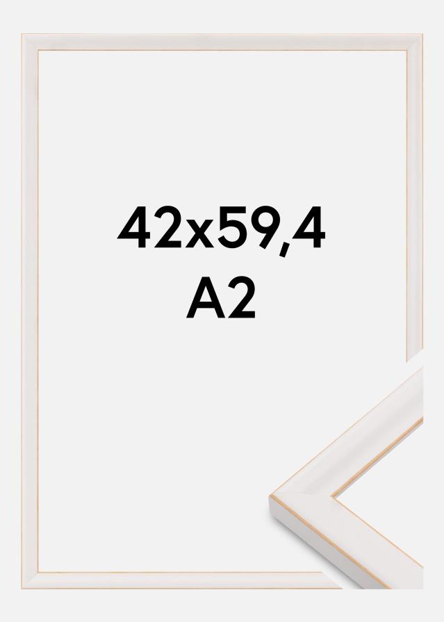 Cadre Marie Claire Verre acrylique Blanc 42x59,4 cm (A2)