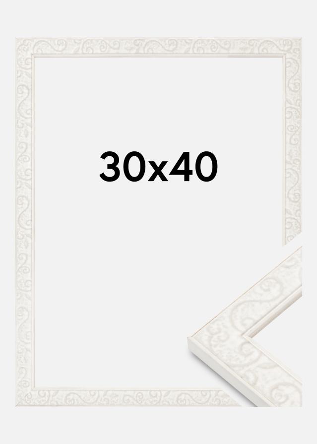 Cadre Milton Verre acrylique Blanc 30x40 cm
