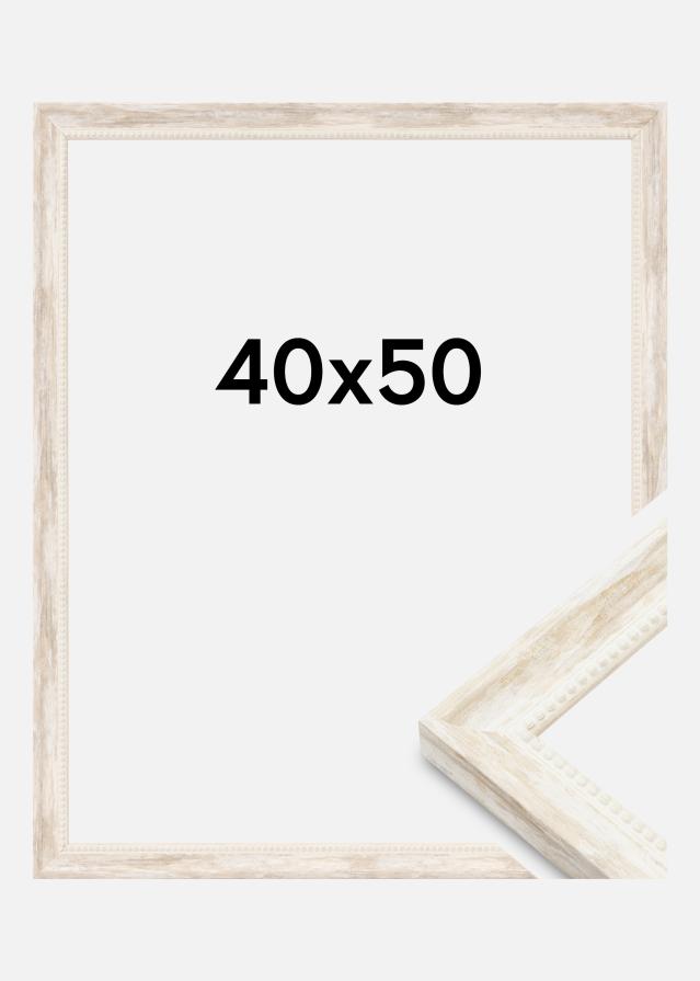 Cadre Soledad Verre Acrylique Blanc 40x50 cm