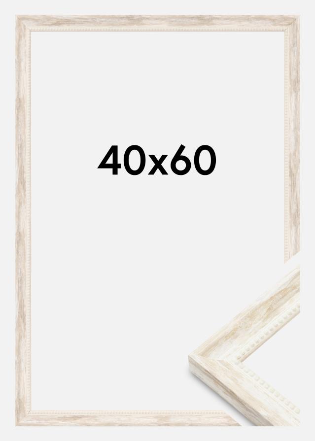 Cadre Soledad Verre Acrylique Blanc 40x60 cm