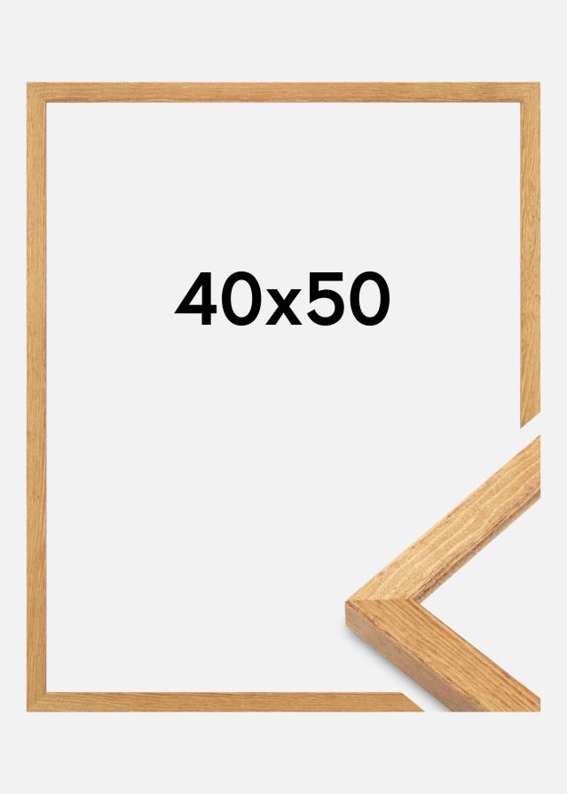 Cadre Tulipa Verre acrylique Chêne massif 40x50 cm