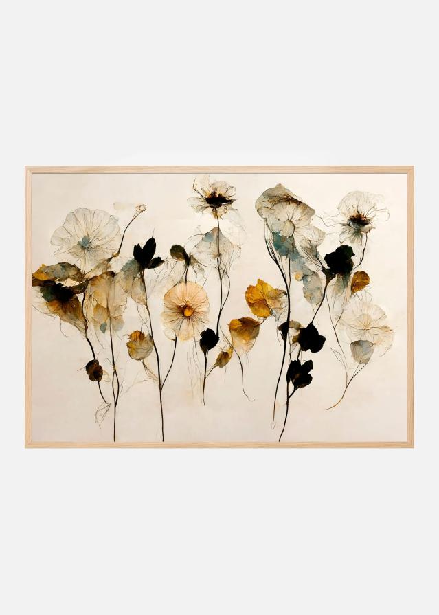 Beautiful Dry Flowers Poster