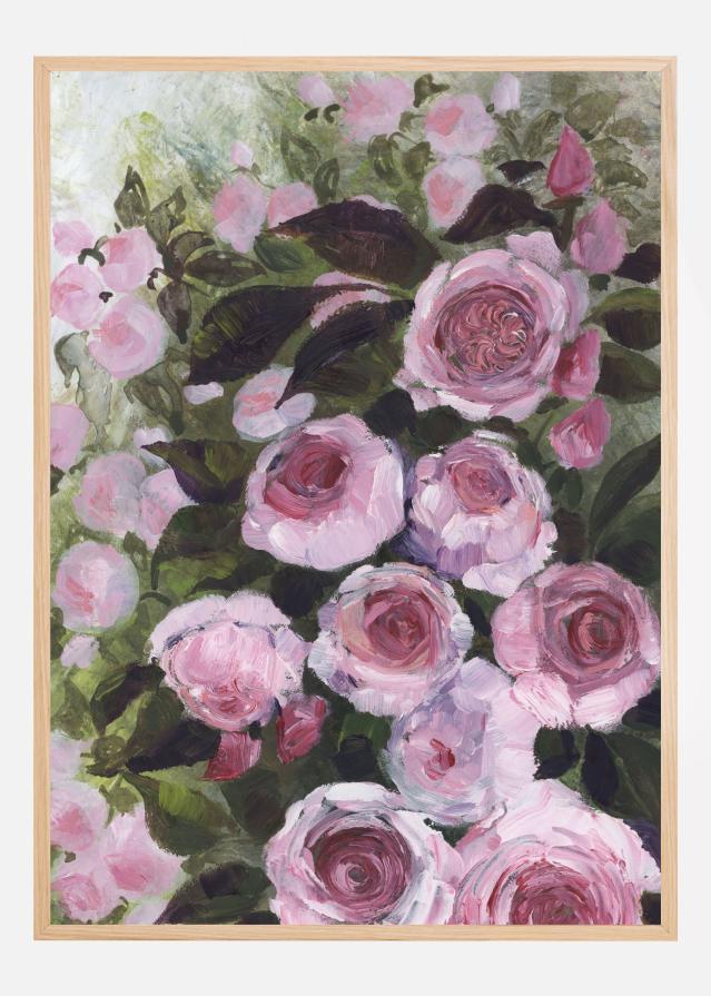 Aurorie painterly roses Poster