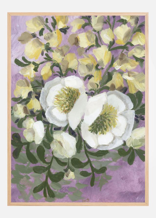 Raelynna painterly florals Poster