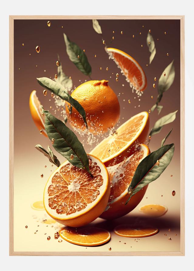 Fresh Oranges Poster