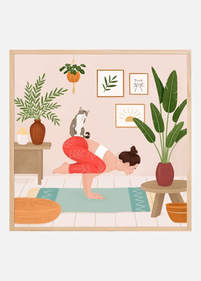 Cat Yoga Poster