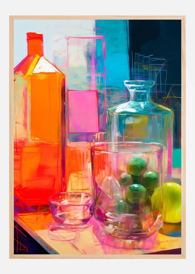 Neon Still Life No 2 Poster