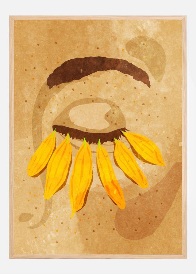 Flower power eye lashes Poster