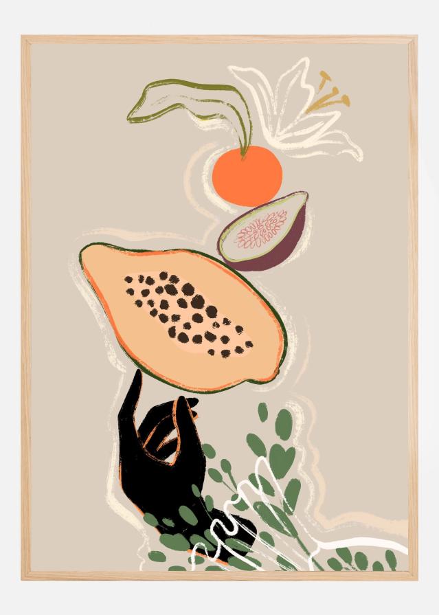 Balancing Fruits Poster