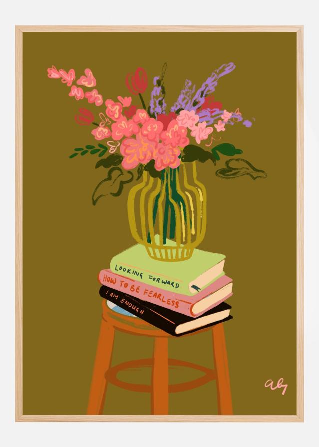 Floral Vase Poster