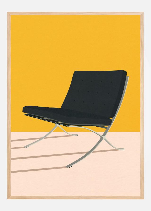 Barcelona Chair By Mies Van Der Rohe Poster