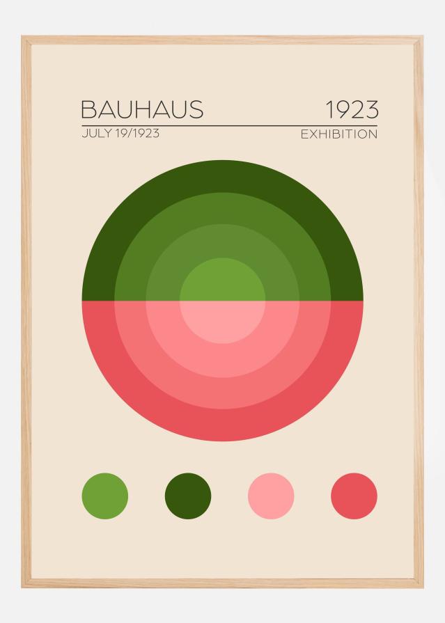 Bauhaus Yesil Daire Poster