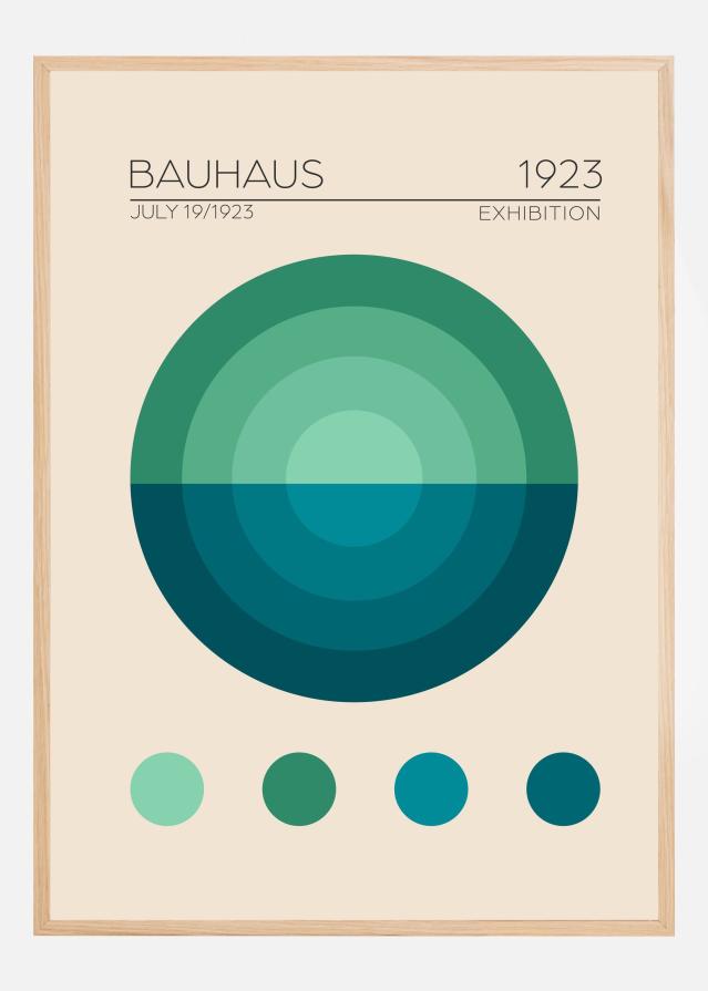 Bauhaus Mavi Daire Poster