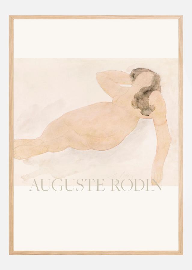 Study of a Nude (lying On Side) Poster