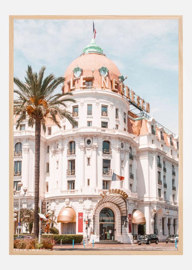 French Riviera Building Poster