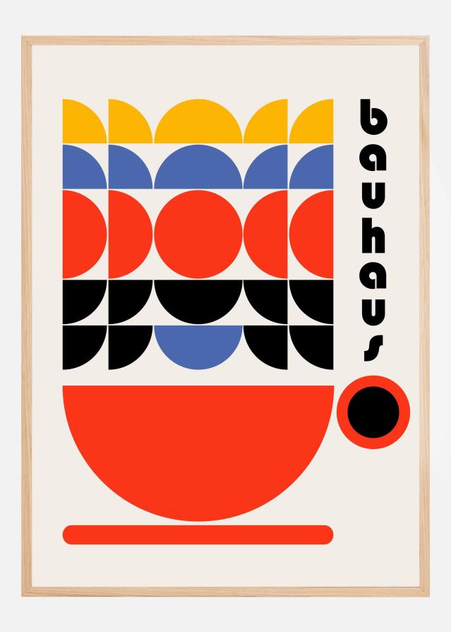 Bauhaus Coffee 70s Decor Poster