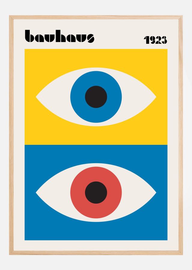 Bauhaus Eyes Abstract Poster