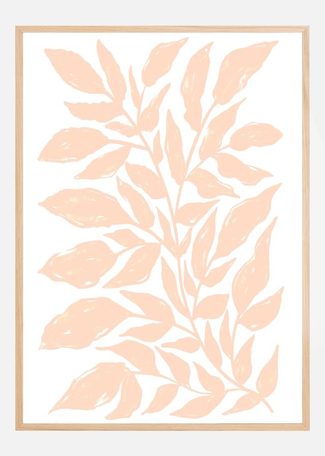 Peach Plant Poster