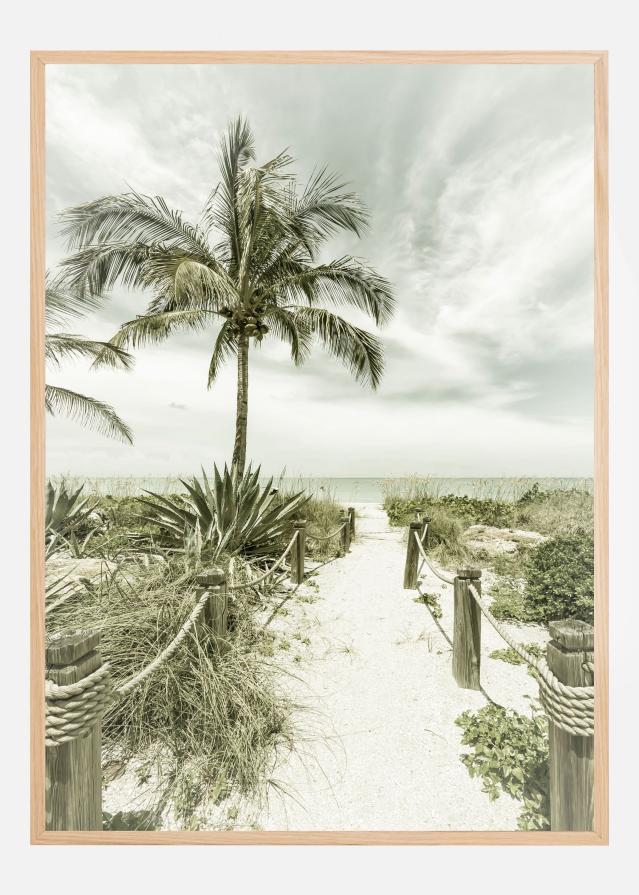 Vintage path to the beach Poster