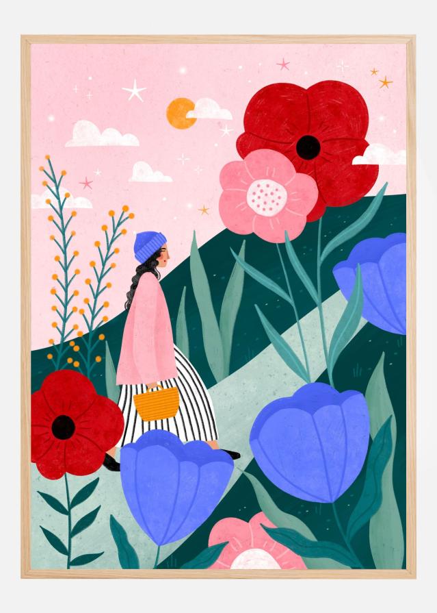 Flower Walk Poster