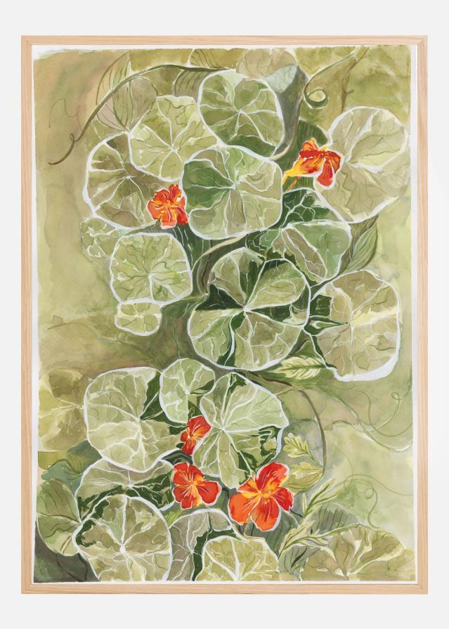 Nasturtium Tapestry Poster