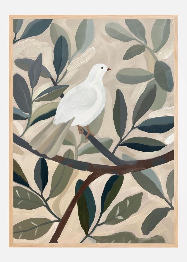 Dove In Tree Poster