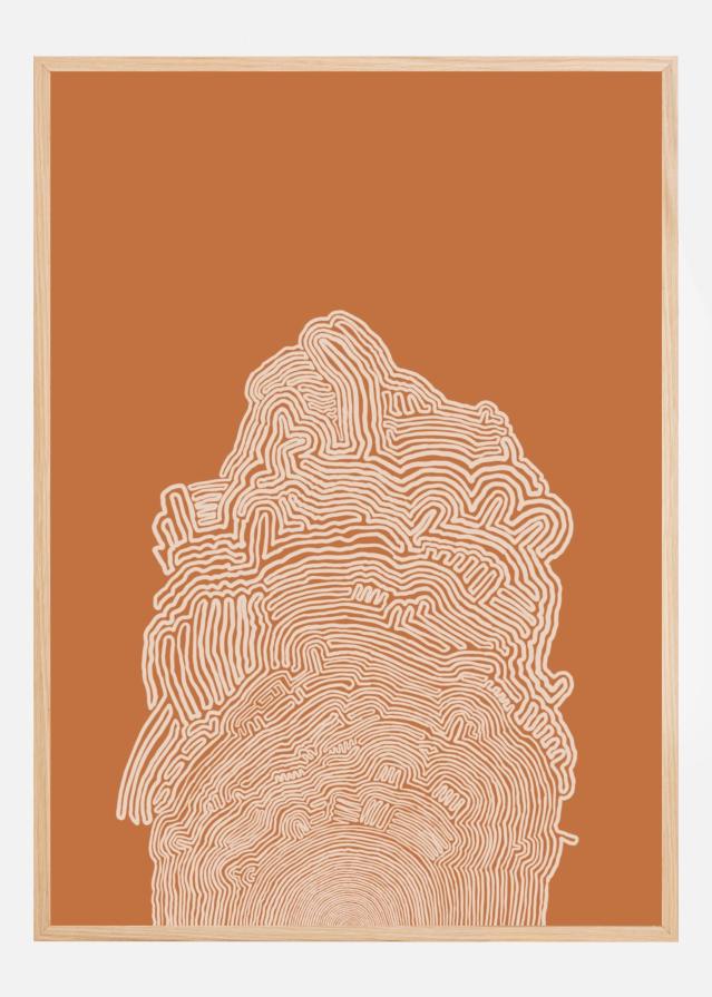 Abstract Brown Poster