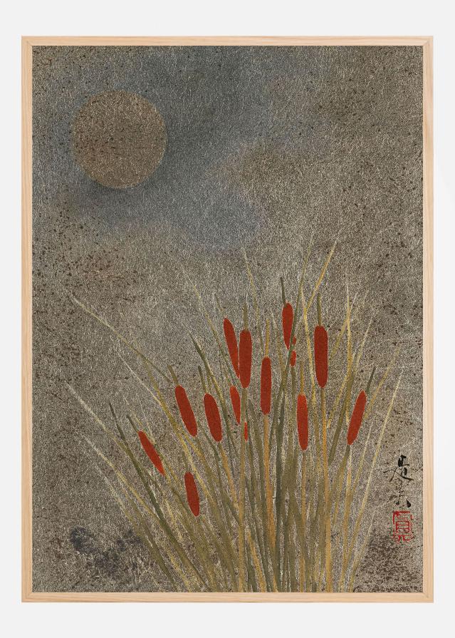 Japanese Grass Field At Night (1807a1891) Full Poster