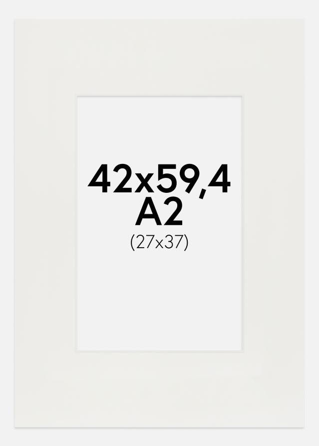 Passe-partout Blanc 3 mm (noyau blanc) 42x59,4 cm (24x37)