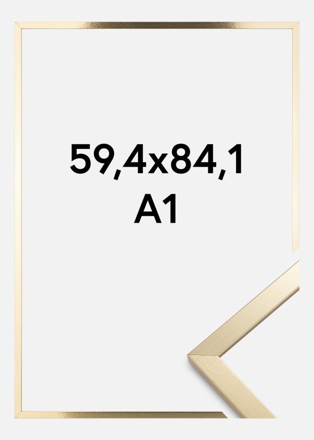 Cadre Trendy Verre Acrylique Or 59,4x84,1 cm (A1)