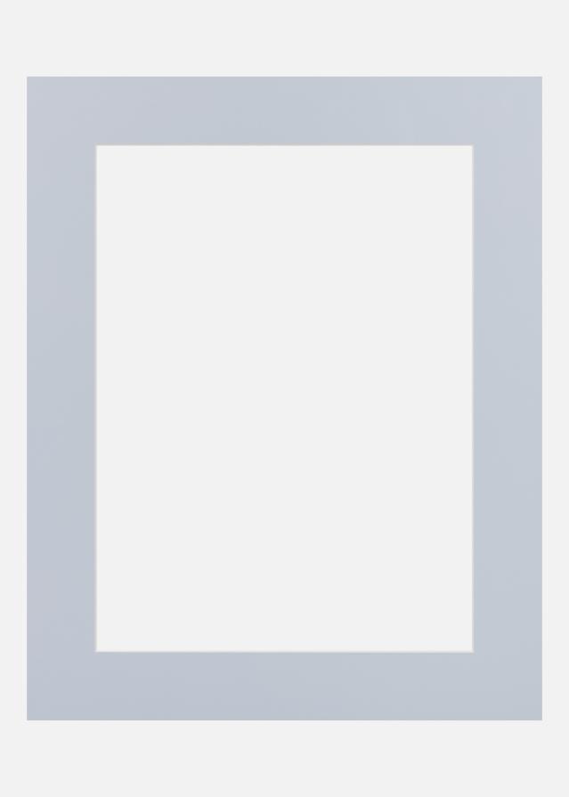 Passe-partout Blue Satin (noyau blanc) 50x70 cm (39x59)