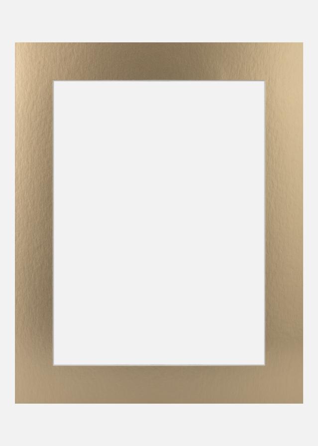 Passe-partout Gold Metal (noyau blanc) 50x70 cm (39x59)