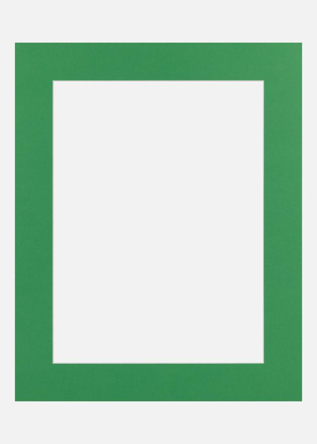 Passe-partout Irish Green (noyau blanc) 30x30 cm (19x19)