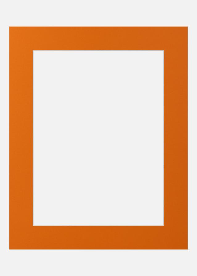 Passe-partout Blaze Orange (noyau blanc) 50x50 cm (39x39)