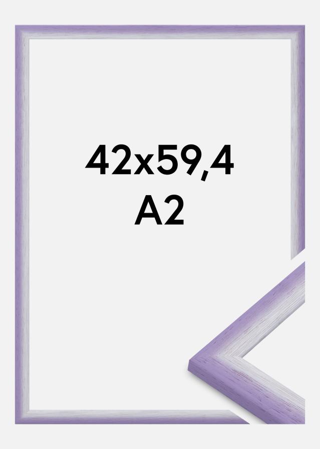 Cadre Cornwall Verre Acrylique Lilas clair 42x59,4 cm (A2)