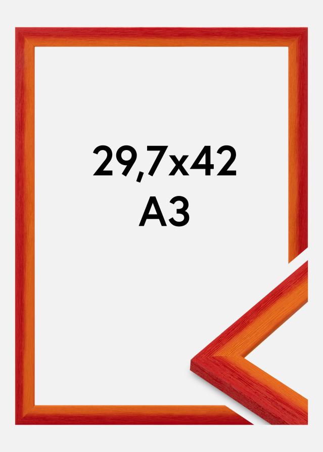 Cadre Cornwall Verre Acrylique Rouge 29,7x42 cm (A3)