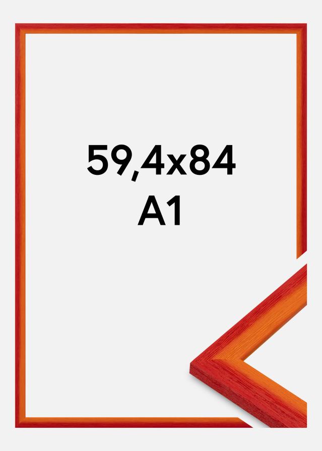 Cadre Cornwall Verre Acrylique Rouge 59,4x84,1 cm (A1)