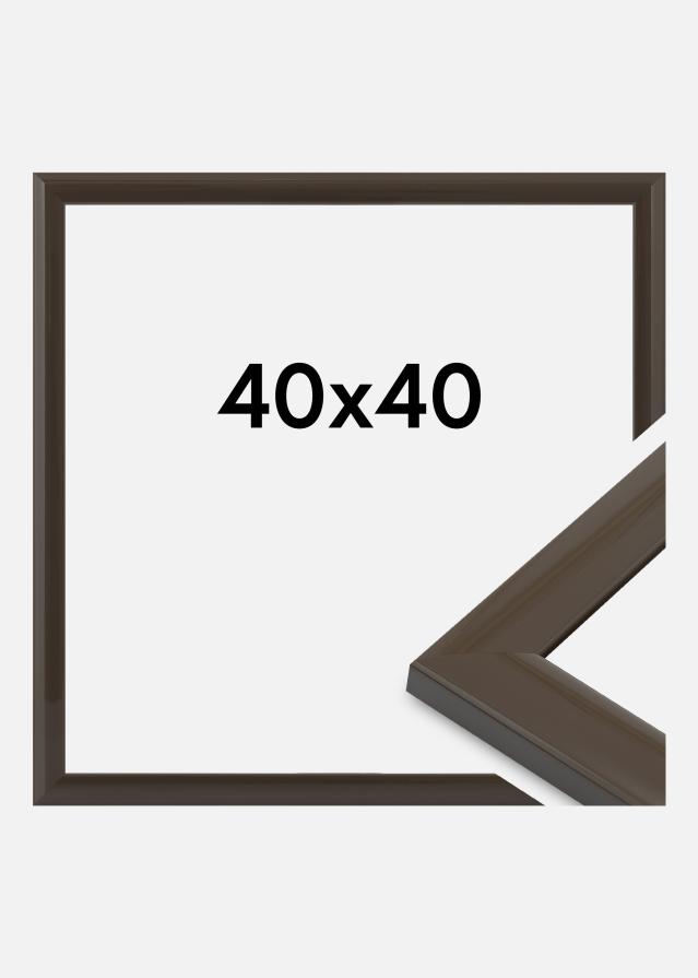 Cadre Dorset Verre Acrylique gris foncé 40x40 cm