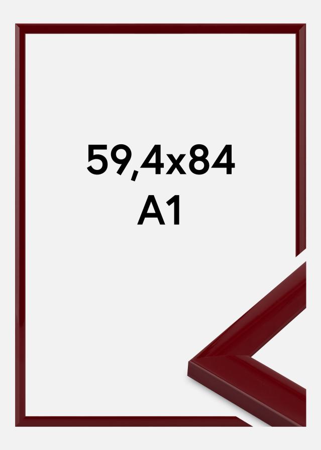 Cadre Dorset Verre Acrylique Rouge Foncé 59,4x84,1 cm (A1)