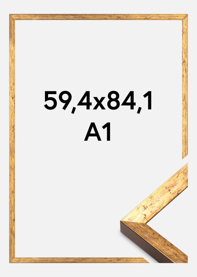 Cadre Dune Verre acrylique Or 59,4x84,1 cm (A1)