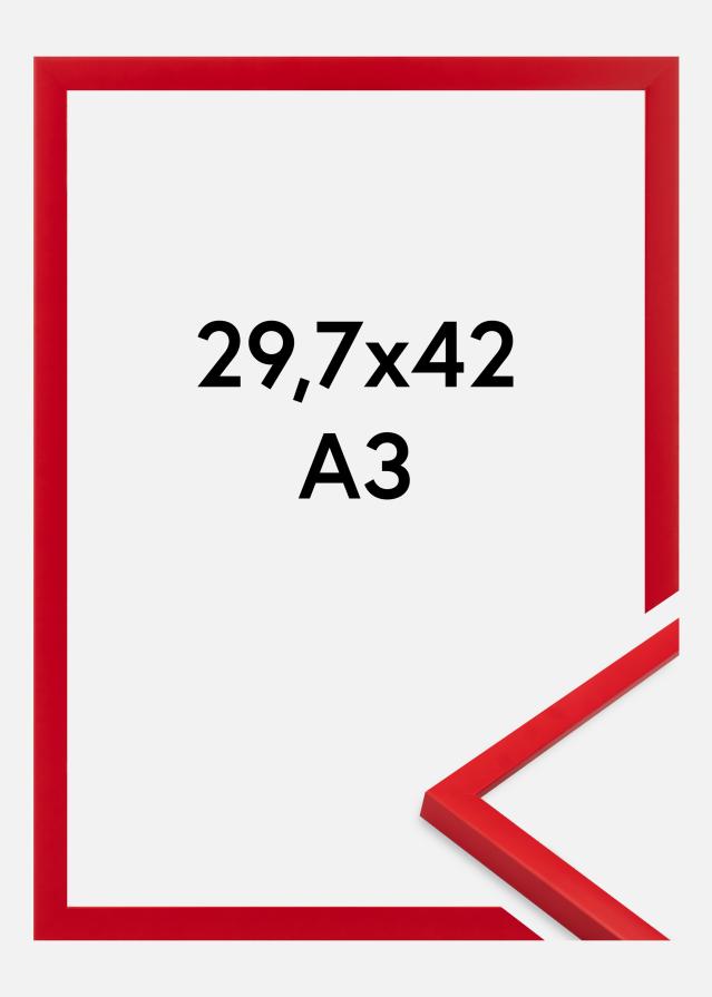 Cadre Kent Verre Acrylique Rouge 29,7x42 cm (A3)